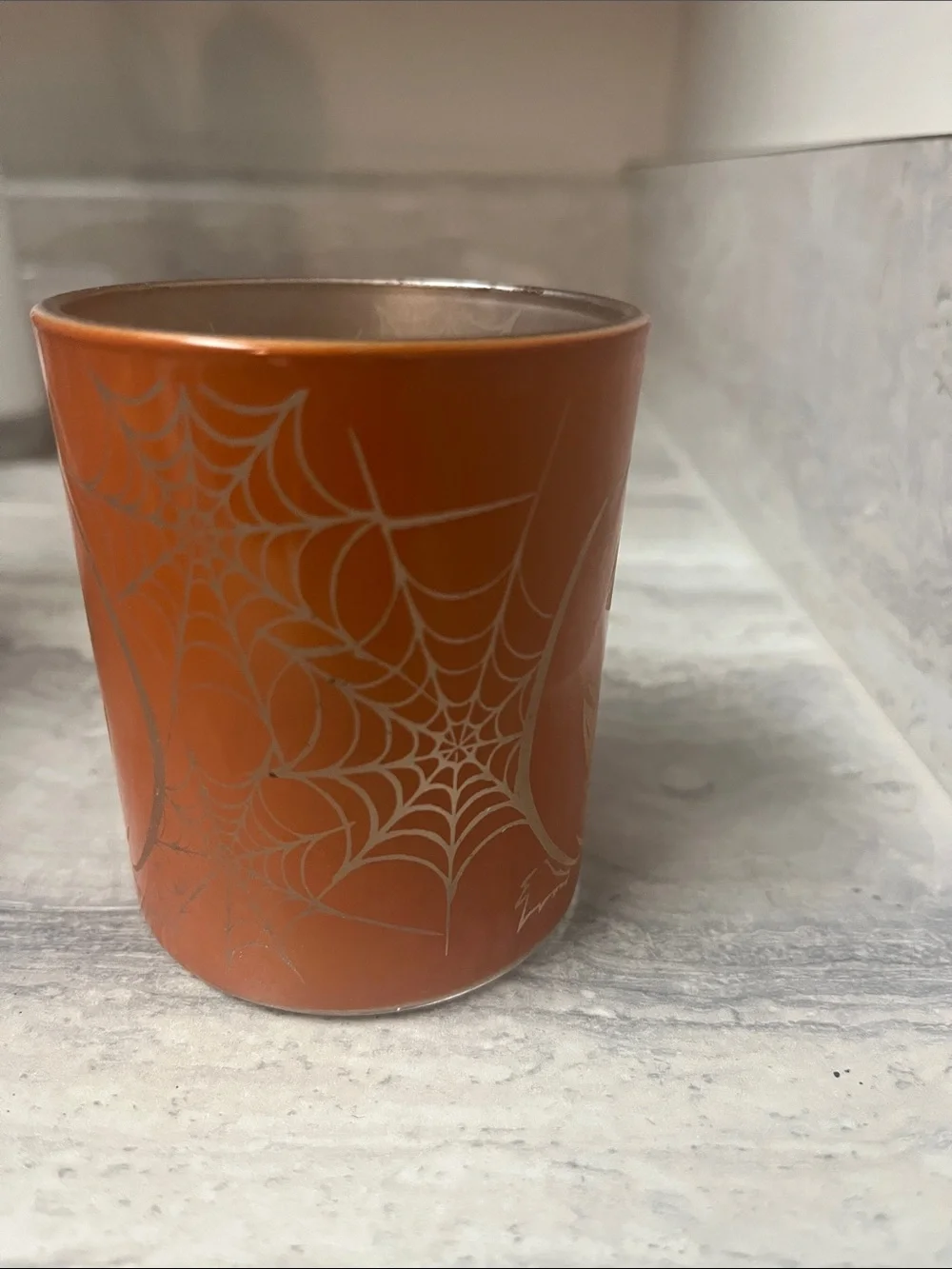Halloween Pumpkin Votive Candle Holder - Orange